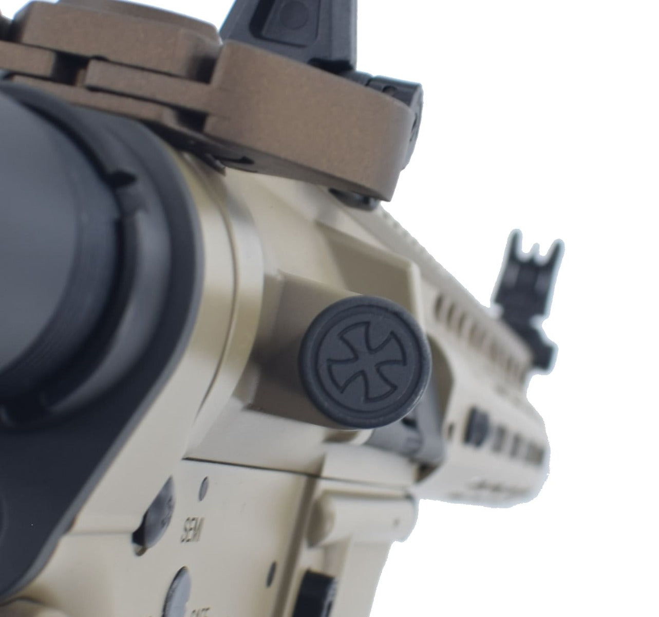 EMG Helios Noveske N4 MWS Gen 3 Gas Blowback M4 by Double Eagle (Tan - G101)