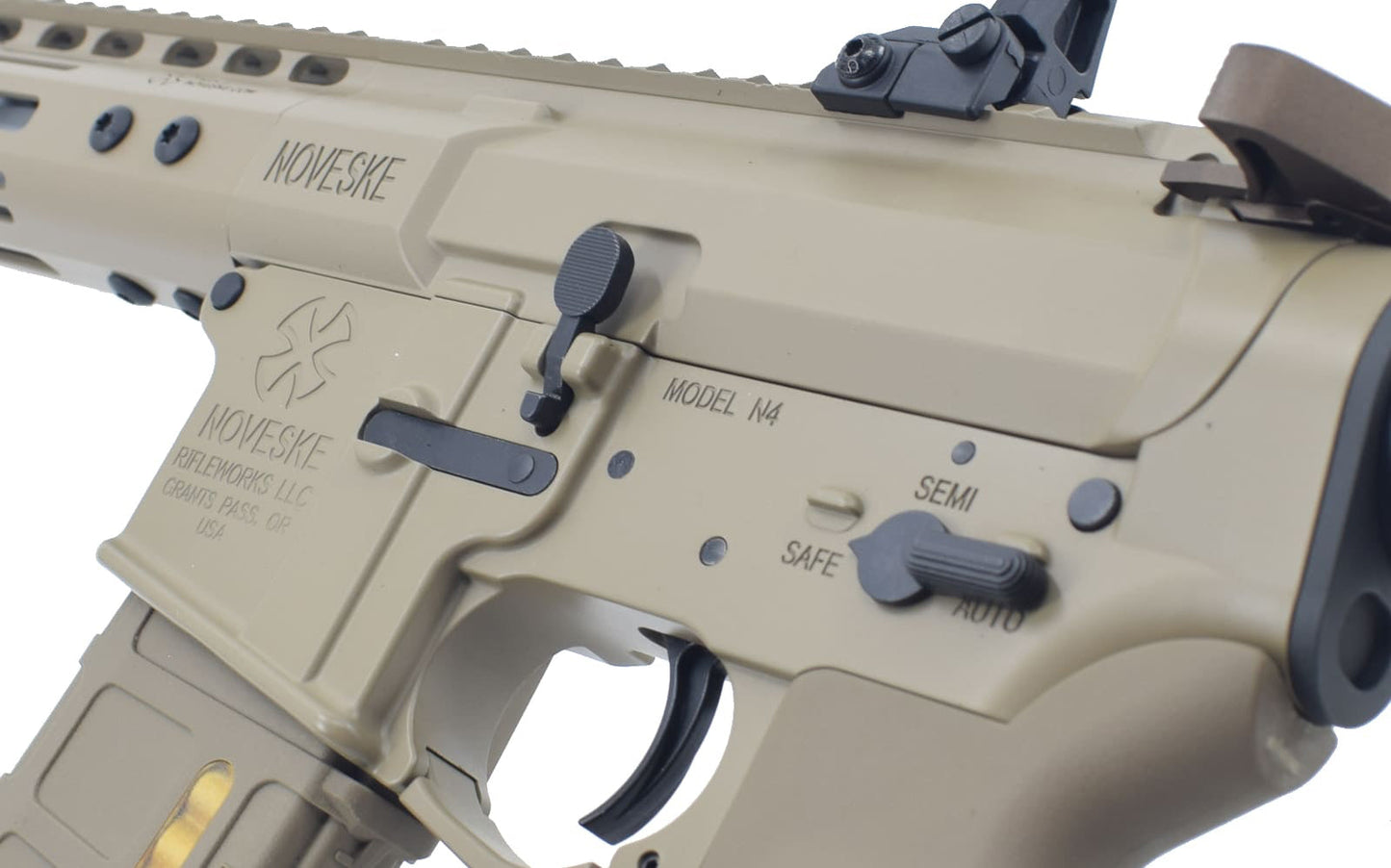 EMG Helios Noveske N4 MWS Gen 3 Gas Blowback M4 by Double Eagle (Tan - G101)