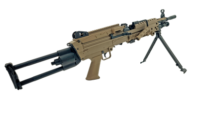 FN Hersal Minimi M249 Para Sports Line AEG (Electronic Trigger - Battery and Charger Inc. - Tan - 200842)