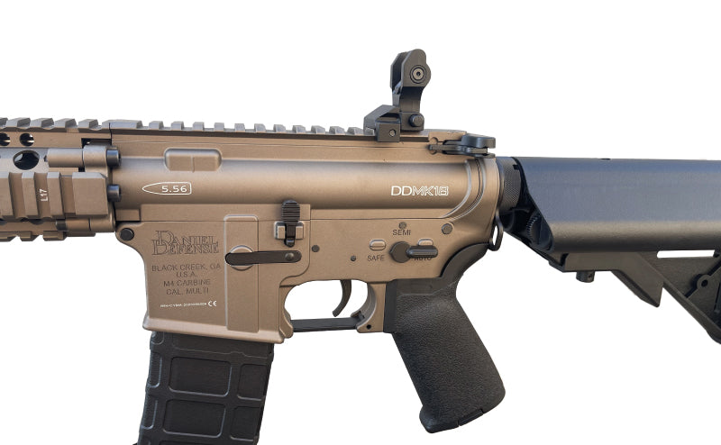 EMG x Daniel Defense DDMK18 AEG (by Cyma - Platinum QBS Gearbox - DE/Tan - CM105DDS-DE)