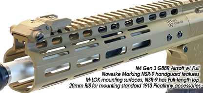 Noveske N4 Gen.3 Cyma MWS Gas Blowback Rifle ( Tan - NOV.1201 FDE)