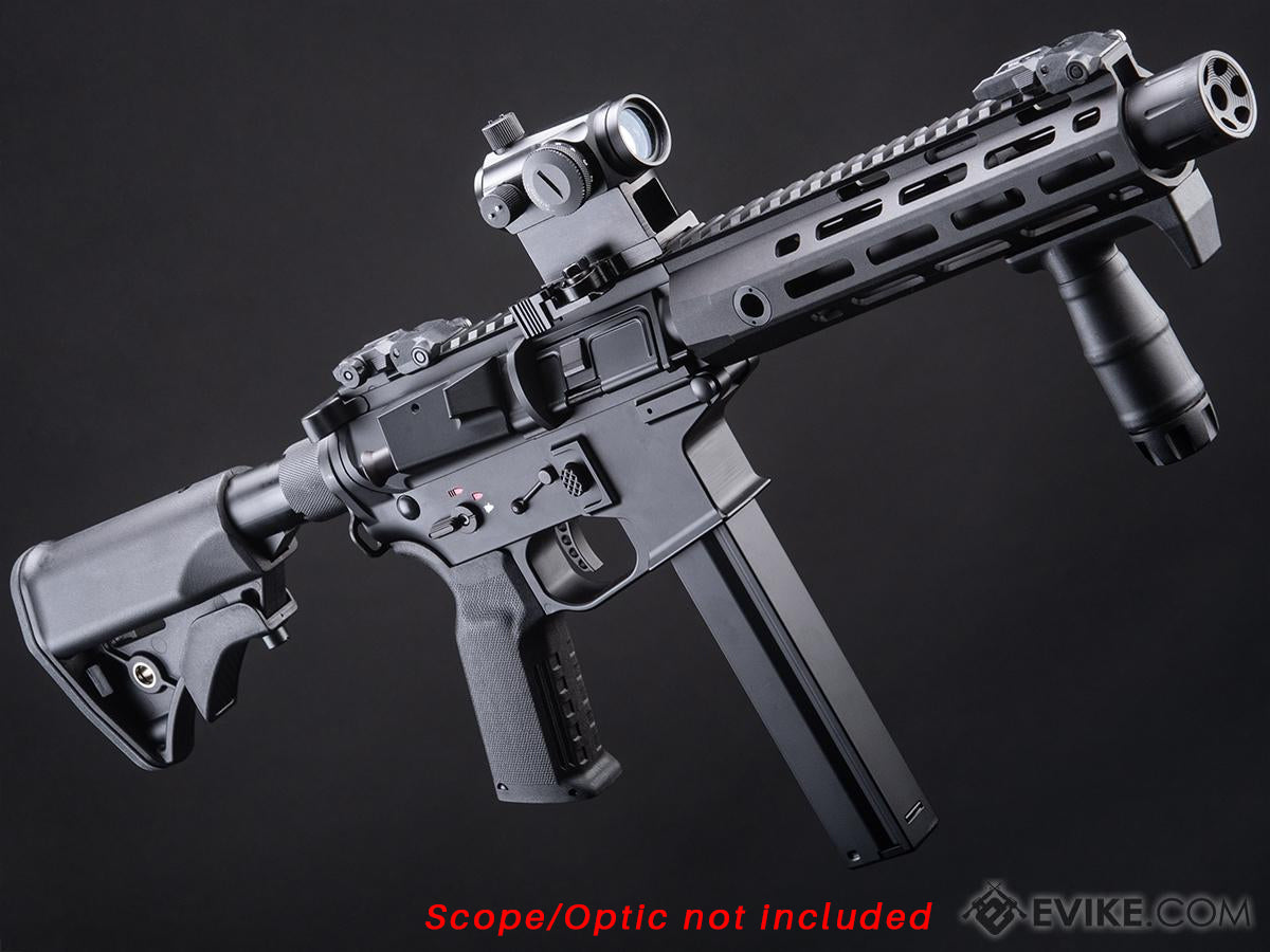 Cyma Platinum 9mm Rapid Strike AEG Carbine (SBR - Black - CM106B)