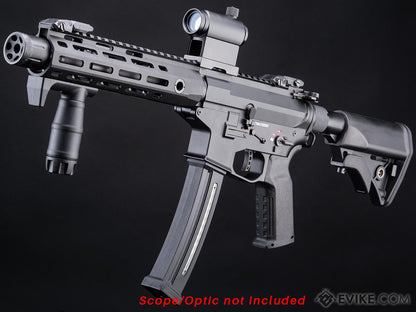 Cyma Platinum 9mm Rapid Strike AEG Carbine (SBR - Black - CM106B)