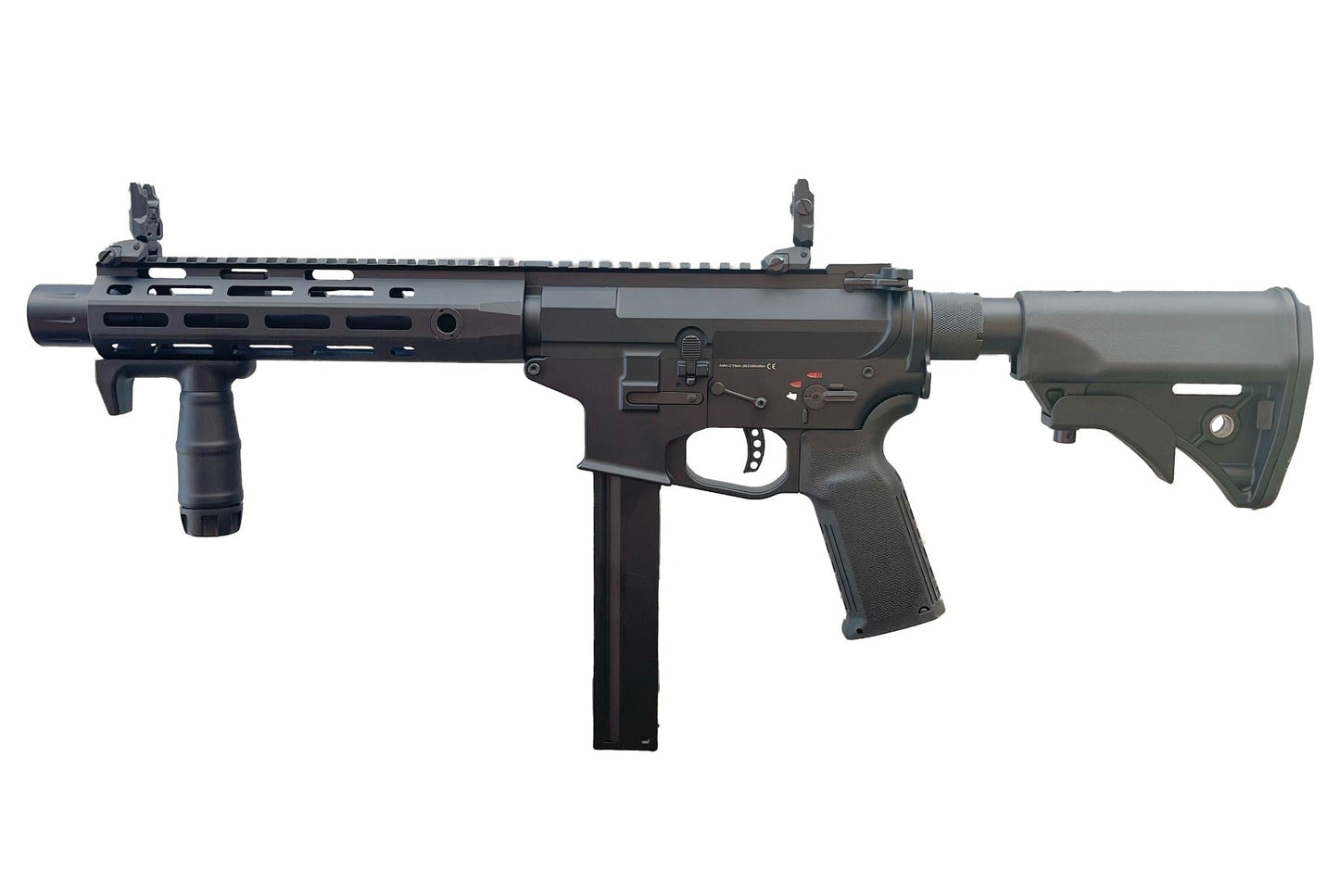Cyma Platinum 9mm Rapid Strike AEG Carbine (SBR - Black - CM106B)