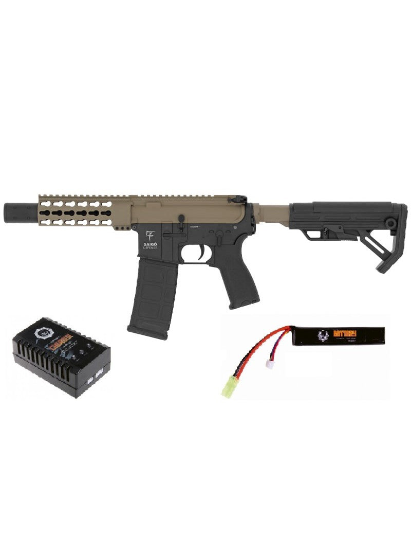 Saigo Defence KENJI Zero Fighter AEG Rifle (Short - Inc. LIPO Battery and Charger)
