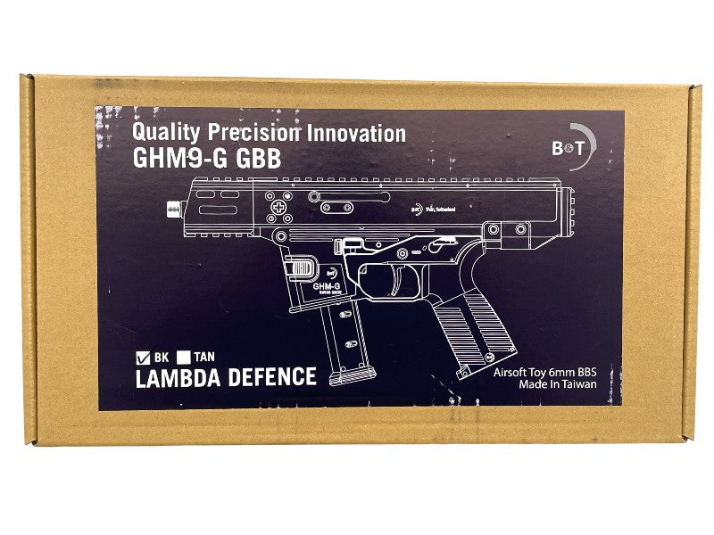 B&T GHM9-G Gas Blowback SMG (Lambda Defence - Black)