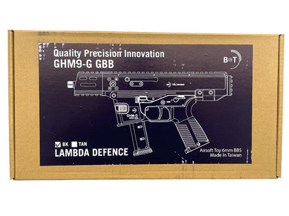 B&T GHM9-G Gas Blowback SMG (Lambda Defence - Black)