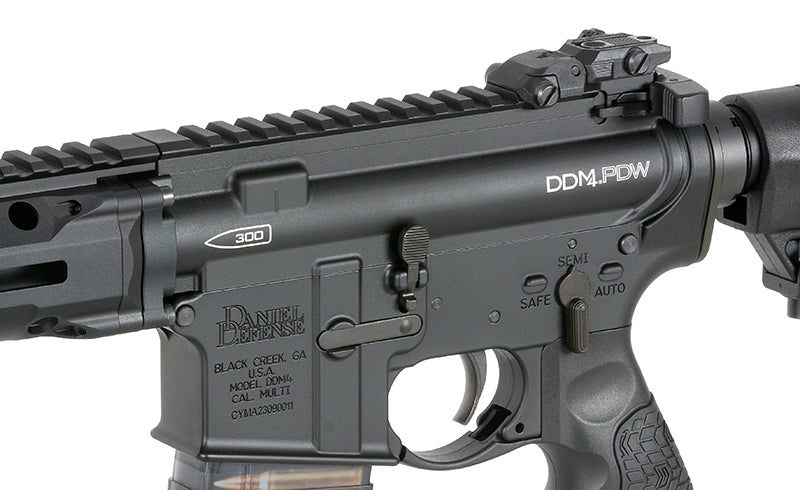 Daniel Defense x EMG DDM4 PDW SBR MWS Gas Blowback Rifle by Cyma  (Black)