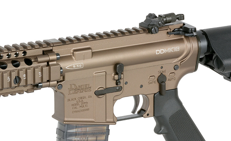 Daniel Defense x EMG DDMK18 Gas Blowback Rifle by Cyma CGS (Tan)
