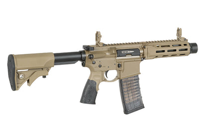 Daniel Defense x EMG DDM4 PDW SBR MWS Gas Blowback Rifle by Cyma CGS (Tan)