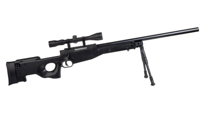 Saigo Defense L96 Sniper Rifle with Hunter Scope and Bipod (Black)
