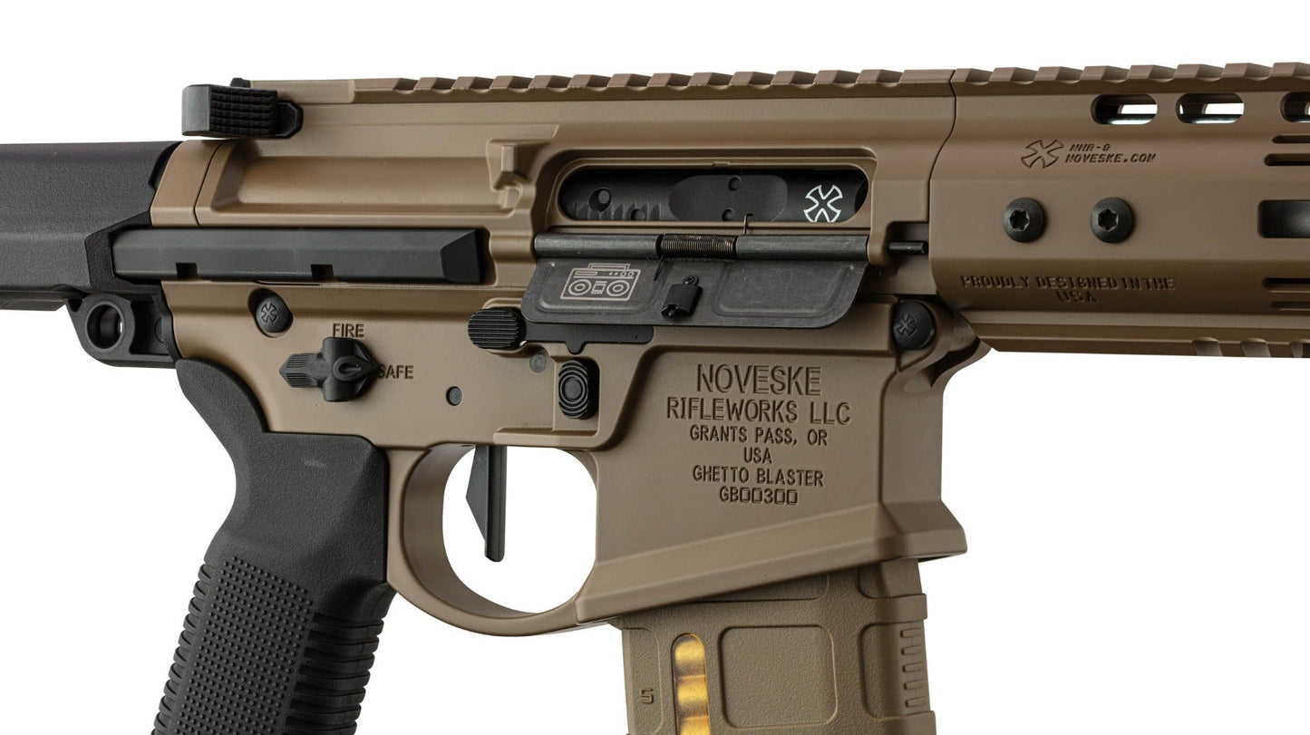 EMG Noveske N4 Ghetto Blaster 7 MWS Gen 3 Gas Blowback M4 by Double Eagle (Tan)