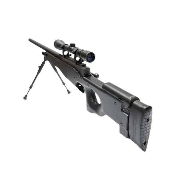 Well MB01 L96 Spring Sniper Rifle (Upgraded Steel Parts - Nylon Body - with Scope and Bipod)