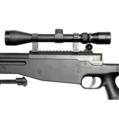 Well MB01 L96 Spring Sniper Rifle (Upgraded Steel Parts - Nylon Body - with Scope and Bipod)