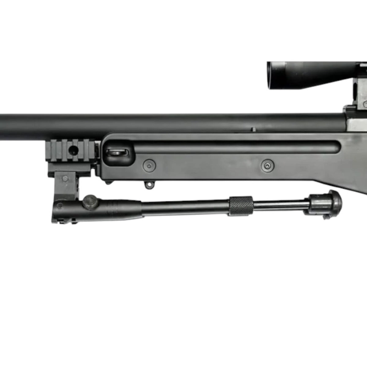 Well MB01 L96 Spring Sniper Rifle (Upgraded Steel Parts - Nylon Body - with Scope and Bipod)