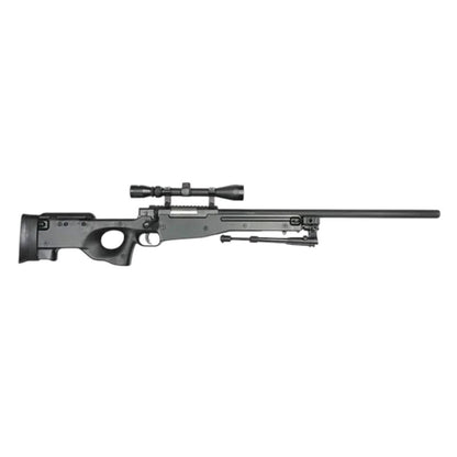 Well MB01 L96 Spring Sniper Rifle (Upgraded Steel Parts - Nylon Body - with Scope and Bipod)