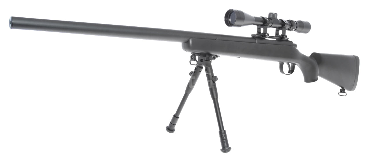 Well MB03 VSR10 Spring Sniper Rifle Bundle with Upgraded Steel Parts