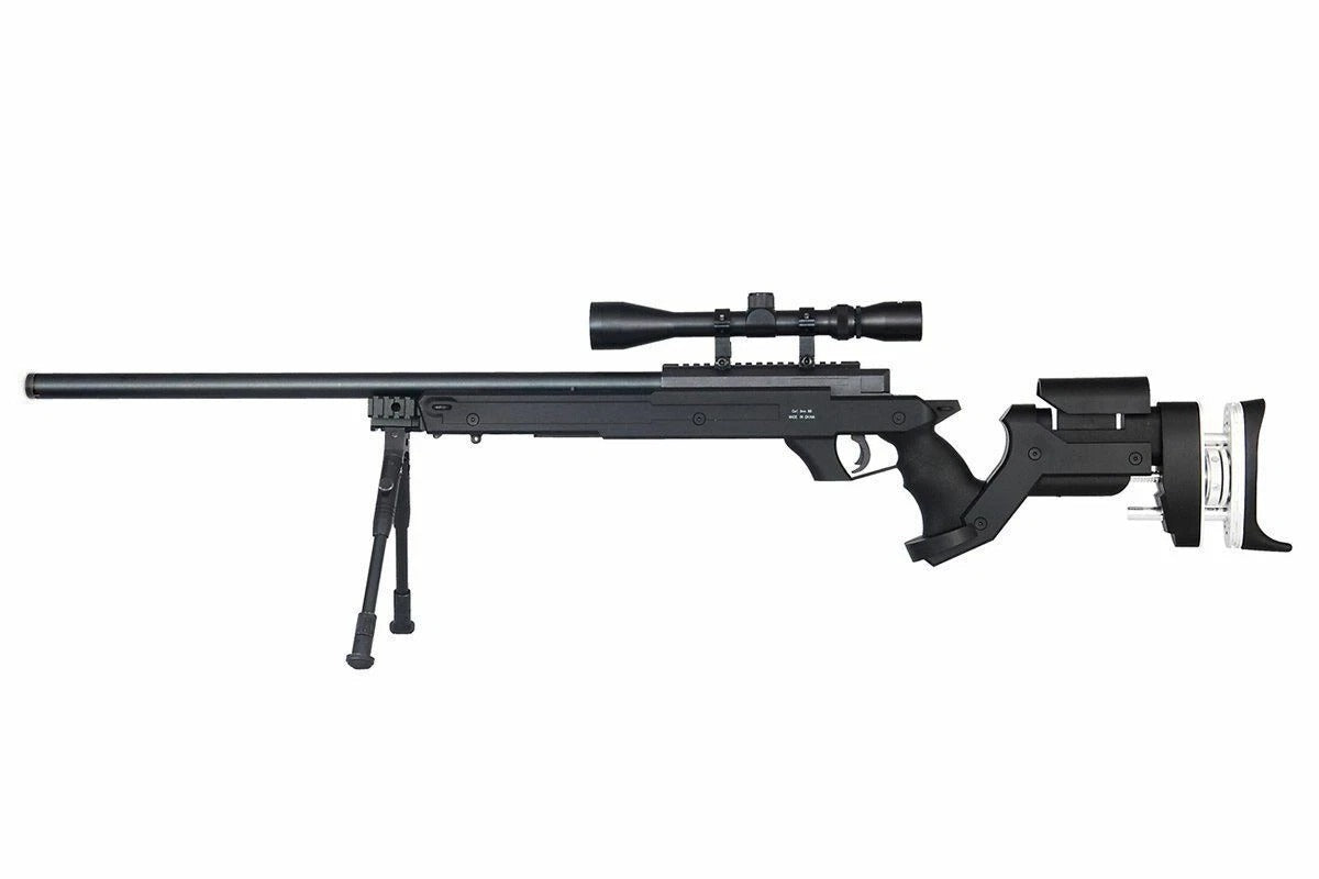Well MB05 MK96 Spring Sniper Rifle (Upgraded Steel Parts - Nylon Body - with Scope and Bipod)