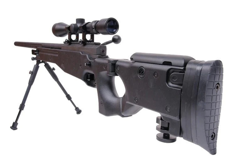 Well MB08 L96 Folding Spring Sniper Rifle Bundle with Upgraded Steel Parts