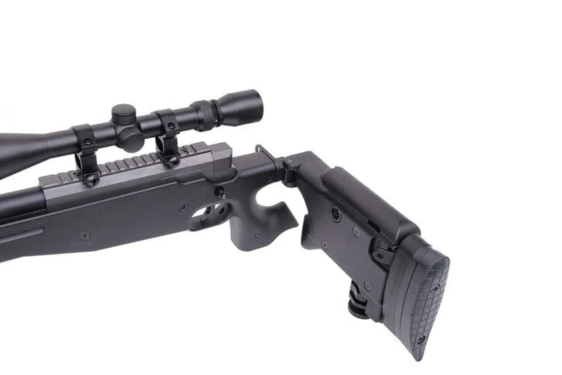 Well MB08 L96 Folding Spring Sniper Rifle Bundle with Upgraded Steel Parts