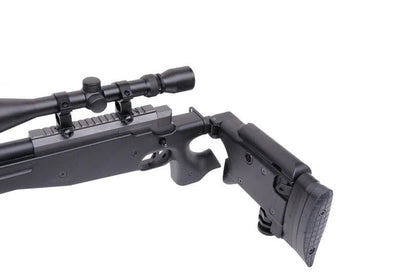 Well MB08 L96 Folding Spring Sniper Rifle Bundle with Upgraded Steel Parts