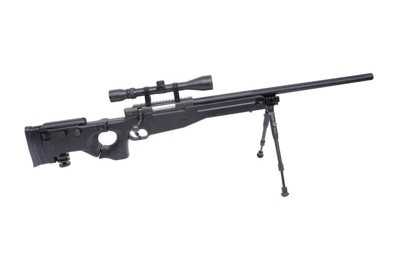 Well MB08 L96 Folding Spring Sniper Rifle Bundle with Upgraded Steel Parts