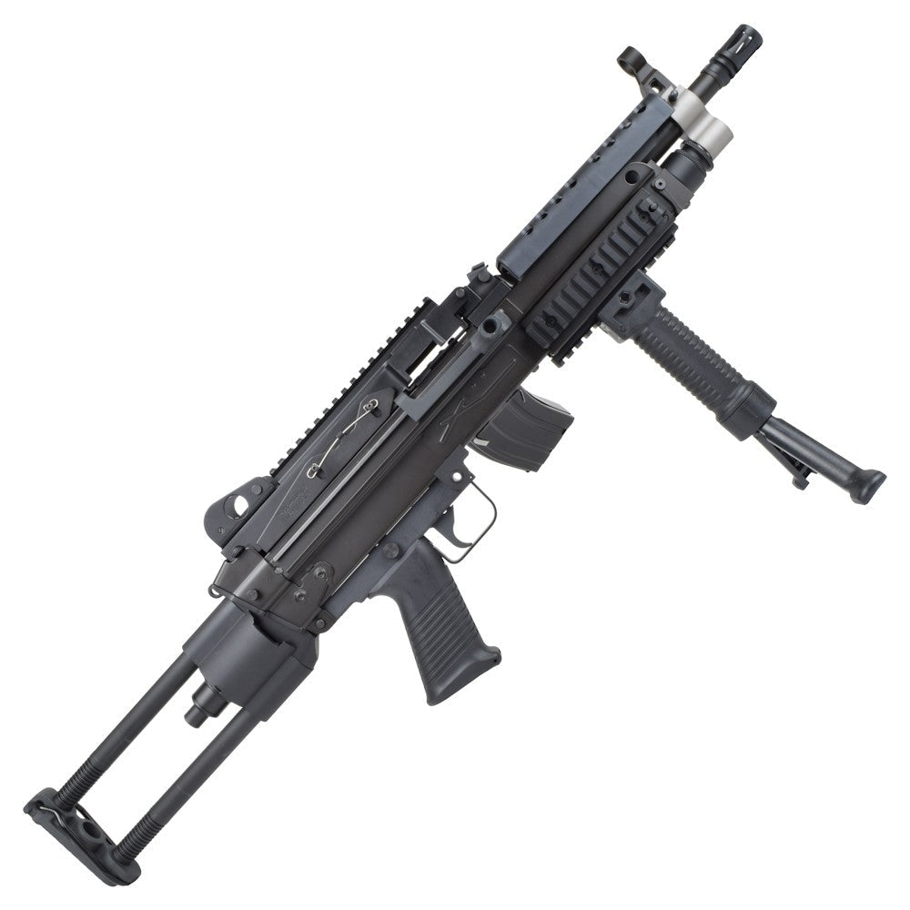 S&T M249 Para Metal Version AEG with Mid-Cap Magazine (Black - M249K)