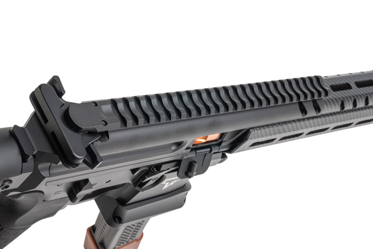 Stratos X MPX-K JW3 Style Gas Blowback Rifle (Faux Carbon Fibre - STR-MX-06 - VFC Compatible - Short - 14.5)