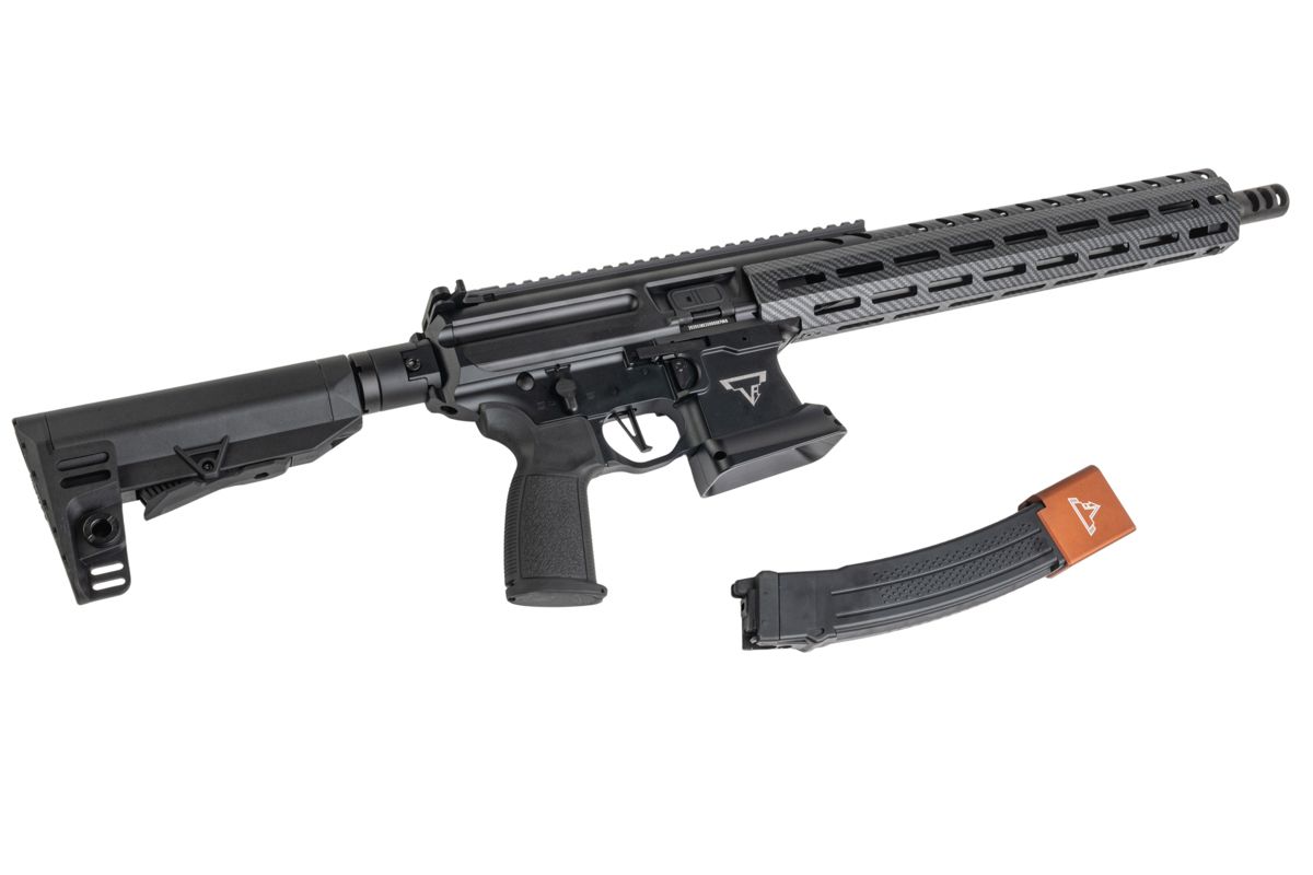 Stratos X MPX-K JW3 Style Gas Blowback Rifle (Faux Carbon Fibre - STR-MX-06 - VFC Compatible - Short - 14.5)