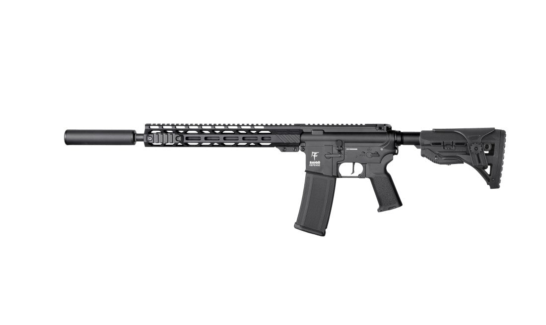 Saigo Defense BUSHIDO MEIYO DMR2 AEG (Black - Inc. Lipo Battery and Charger)