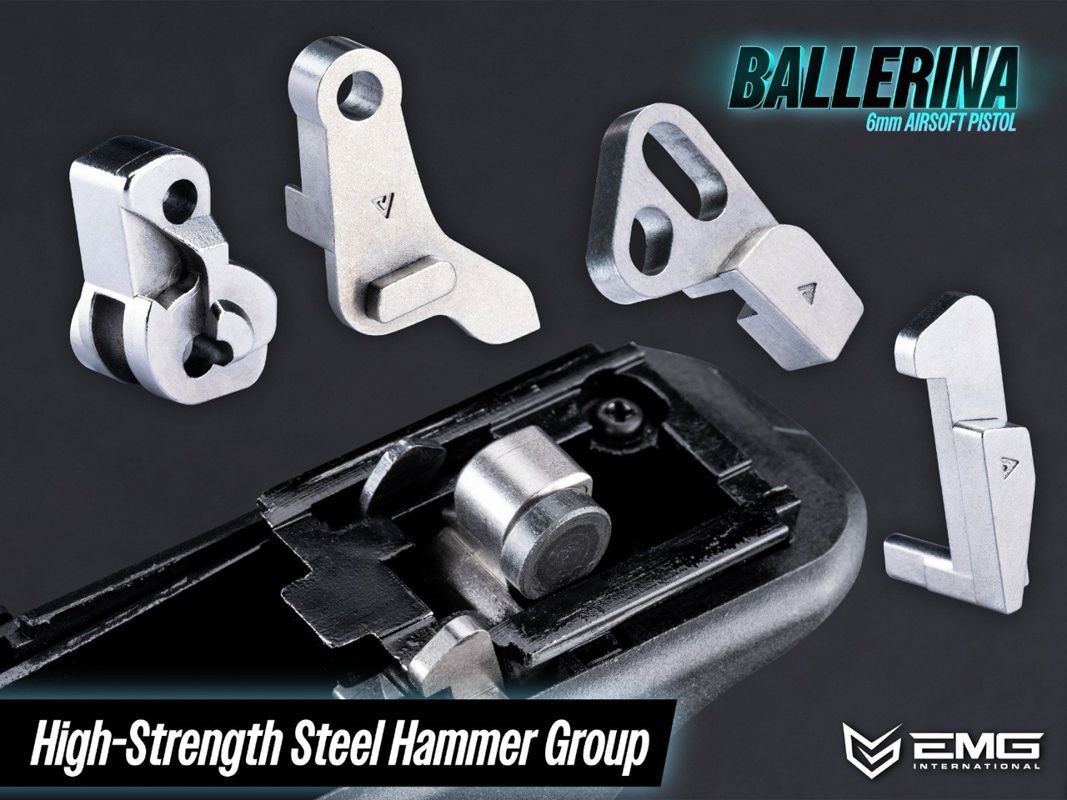 TTI JW Series Ballerina Gas Blowback Pistol (R34-3 Black - CNC - EMG/Army)
