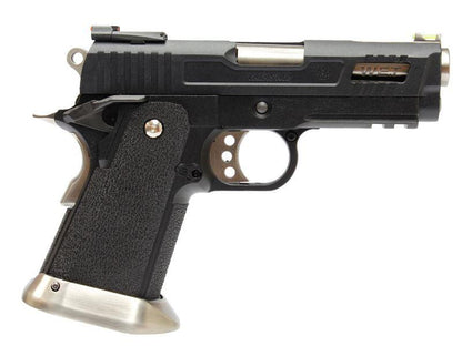 WE HI-CAPA 3.8 Velociraptor GBB Pistol (Black Silde)