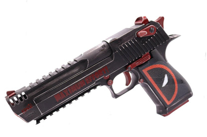 DP Custom x Magnum Research Inc. Desert Eagle 50AE GBBP (CG-DE0202 - Licensed by Cybergun - Made by WE - Black/Red)