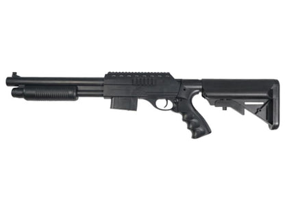 Vigor M870 Custom Tactical Pump Action Shotgun (RIS - Black - M4 Stock Long)