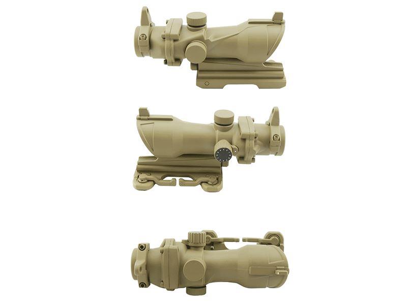 UFC ACOG 4?32 Scope Red/Green Reticle with QD Mount (Tan) (UFC-JA-5319-TAN)