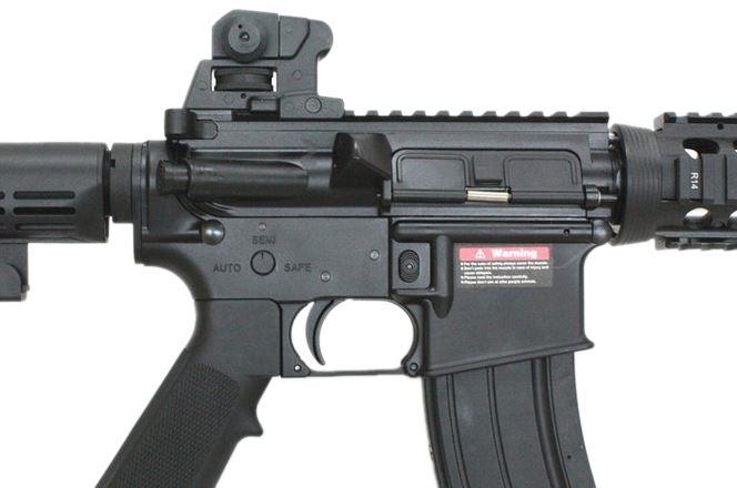 S&T M4 CQB Gas Blowback Rifle (Polymer - RIS CQB - STGBB06BK)