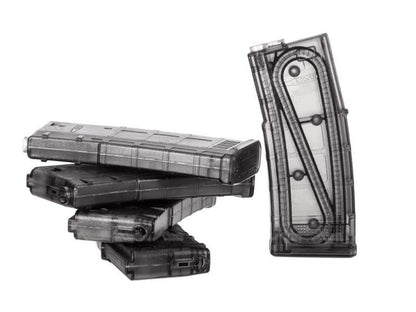 Ares M4 AMAG AEG Magazine (5pcs Box Set - 130 Rounds - Transparent - MAG-B-023-TP)
