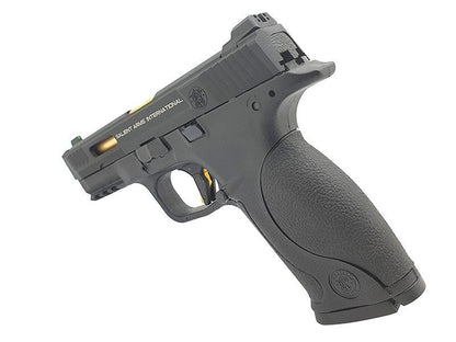 EMG Smith & Wesson M&P9 Gas Blowback Pistol (Licensed - SAI - Black with Competition Gold Trigger)