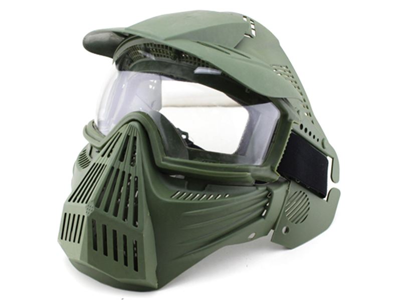 Big Foot Tactical Full Face Protection with Nylon Eye Protection (Re-Enforced) (OD)
