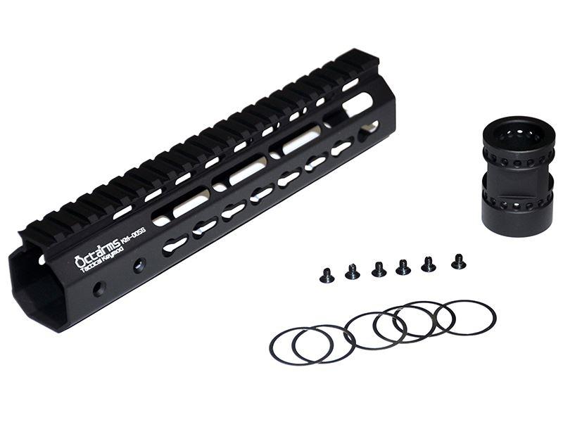 Ares Octa Arms 9" Keymod System Handguard Set (Black) (KM-005S-BK)