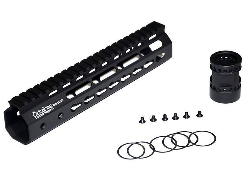 Ares Octa Arms 9" Keymod System Handguard Set (Black) (KM-005S-BK)