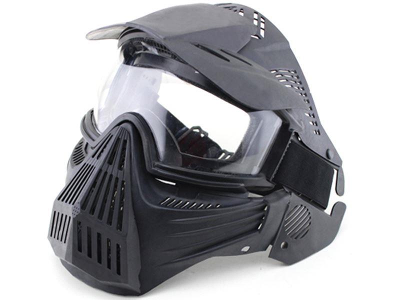 Big Foot Tactical Full Face Protection with Nylon Eye Protection (Re-Enforced) (Black)