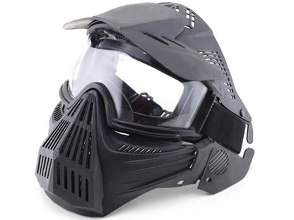 Big Foot Tactical Full Face Protection with Nylon Eye Protection (Re-Enforced) (Black)