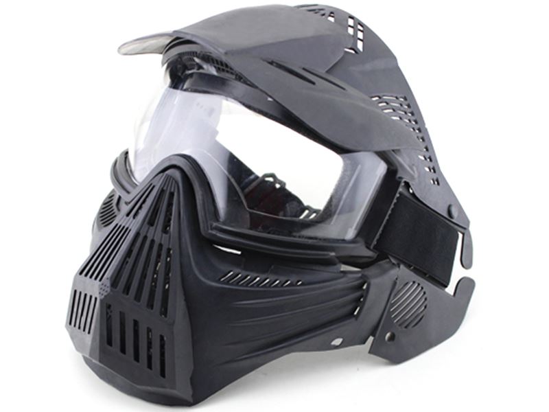 Big Foot Tactical Full Face Protection with Nylon Eye Protection (Re-Enforced) (Black)