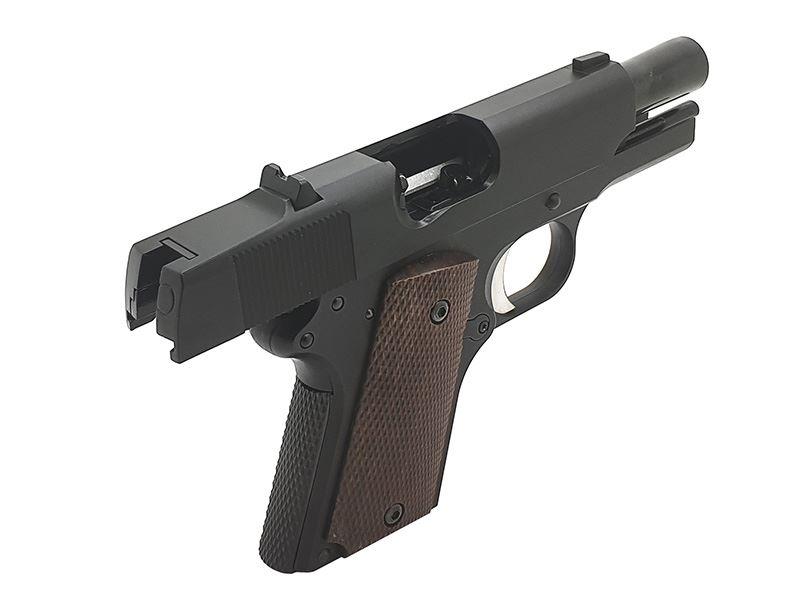 Army R45 Stubby Gas Blowback Pistol (Polymer Body and Slide - Black - R45)