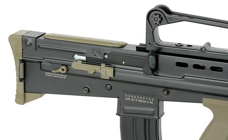 ICS L85A2 SA80 AEG Rifle - Black - GEN.2 FET System/QD Spring (Standard - ICS-85NU)