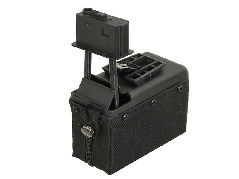 A&K M249/LMG Sound Control Box Magazine (1500 Rounds - Black)