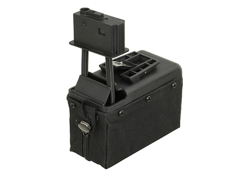 A&K M249/LMG Sound Control Box Magazine (1500 Rounds - Black)