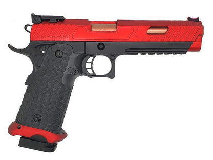 Army JW3 Baba Yaga Gas Blowback Pistol (Full Metal - Two-Tone Red - R601-RED)