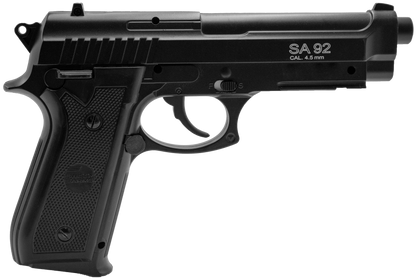 Swiss Arms 4.5mm/.177 SA92 Non-Blowback Co2 Pistol (Black - 288028)